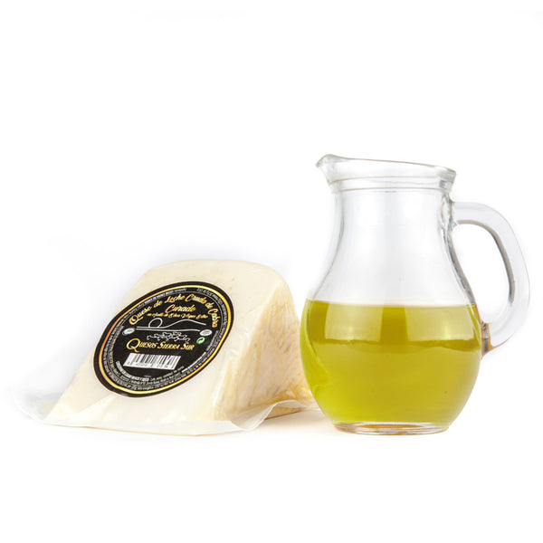 Queso curado de cabra de leche cruda en AOVE  Grande