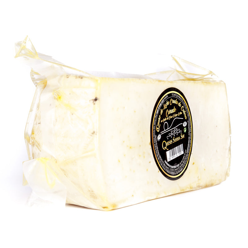 Aged goat cheese made from raw milk in AOVE Half cheese
