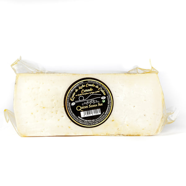 Aged goat cheese made from raw milk in AOVE Half cheese