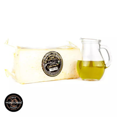 Aged goat cheese made from raw milk in AOVE Half cheese