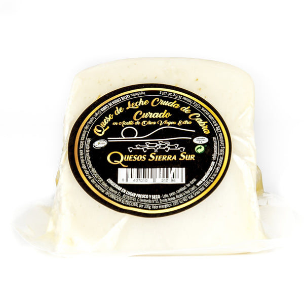 Aged Raw Goat Cheese in Extra Virgin Olive Oil Wedge