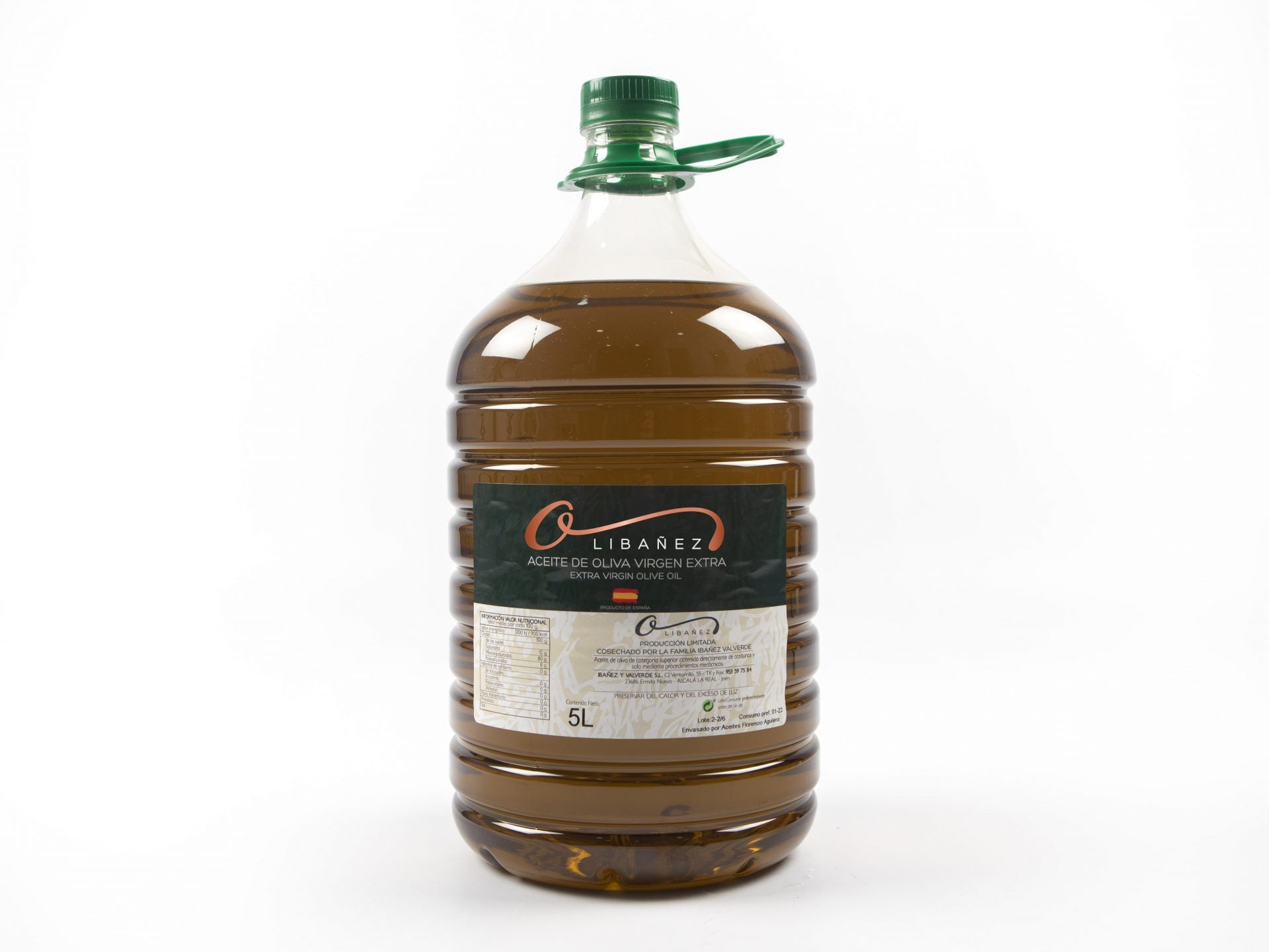 OLIBAÑEZ - Aceite de Oliva Virgen Extra PET 5 L