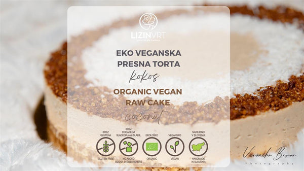 BIO PRESNA TORTA kokos / ORGANIC RAW CAKE coconut