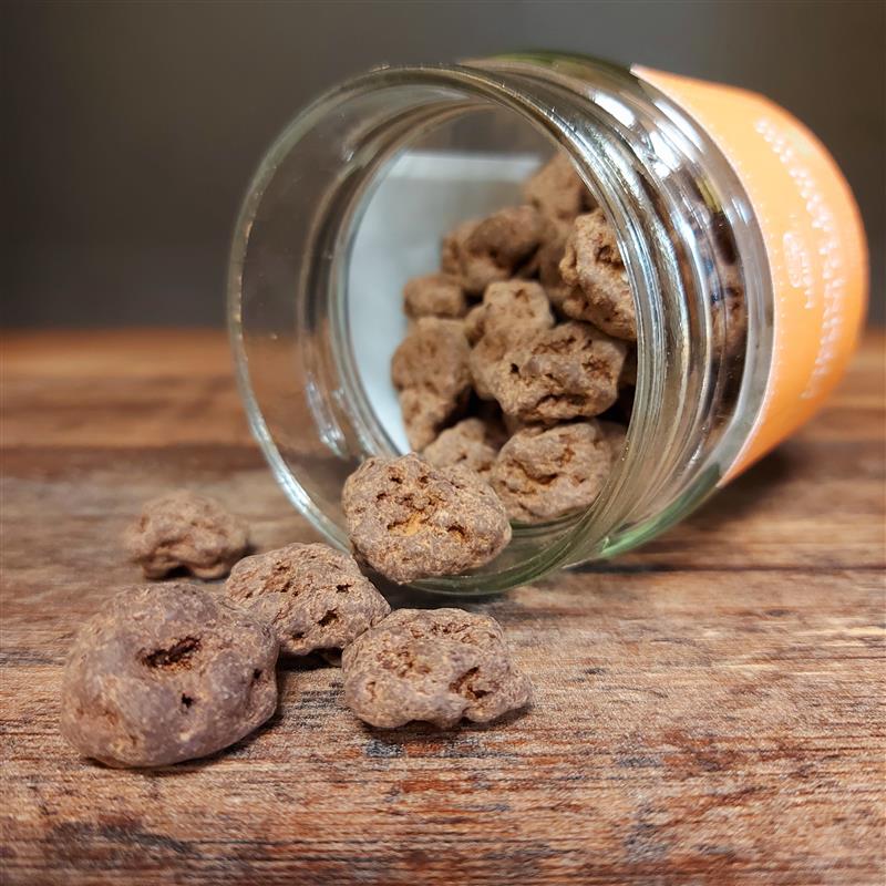 BIO Inkovske jagode v TEMNI ČOKOLADI s POREKLOM, 100 g (kozarec)