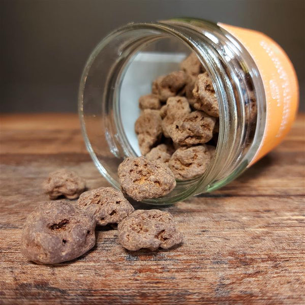 BIO Inkovske jagode v TEMNI ČOKOLADI s POREKLOM, 100 g (kozarec)