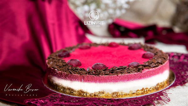 EKO PRESNA TORTA višnja-limona / ORGANIC RAW CAKE sour cherry-lemon