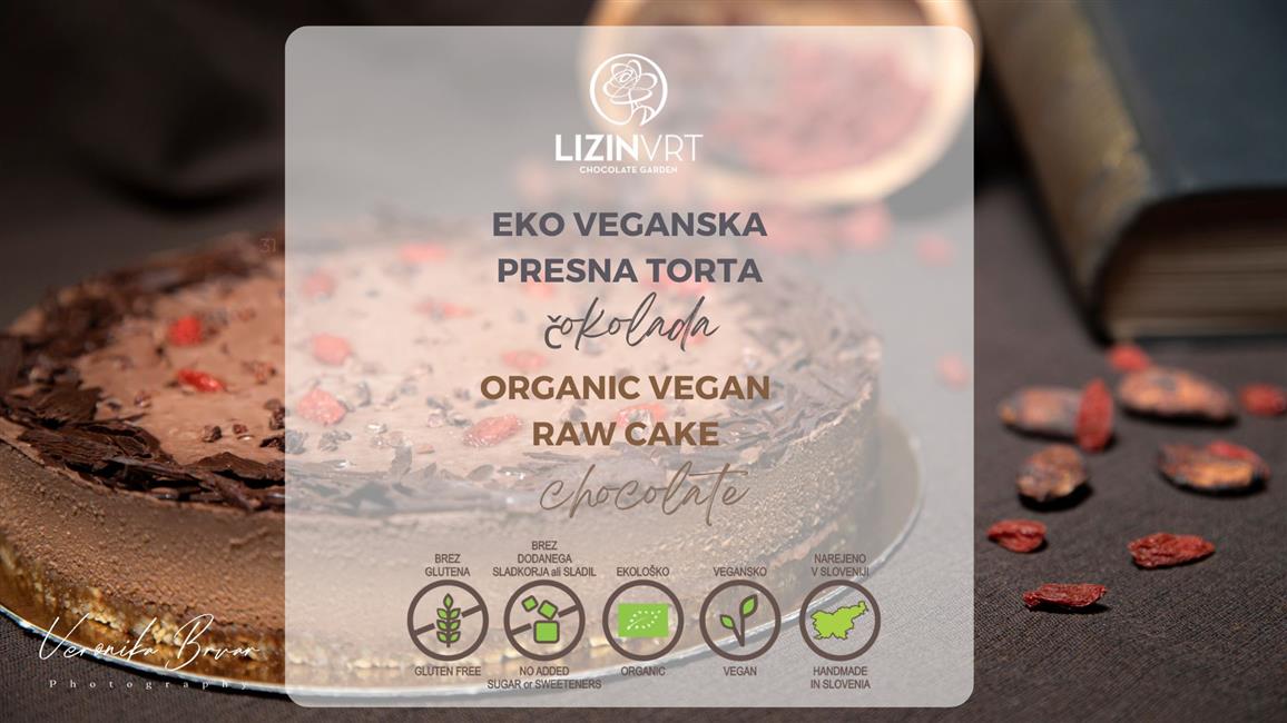 EKO PRESNA TORTA - čokolada / ORGAANIC RAW CAKE - chocolate