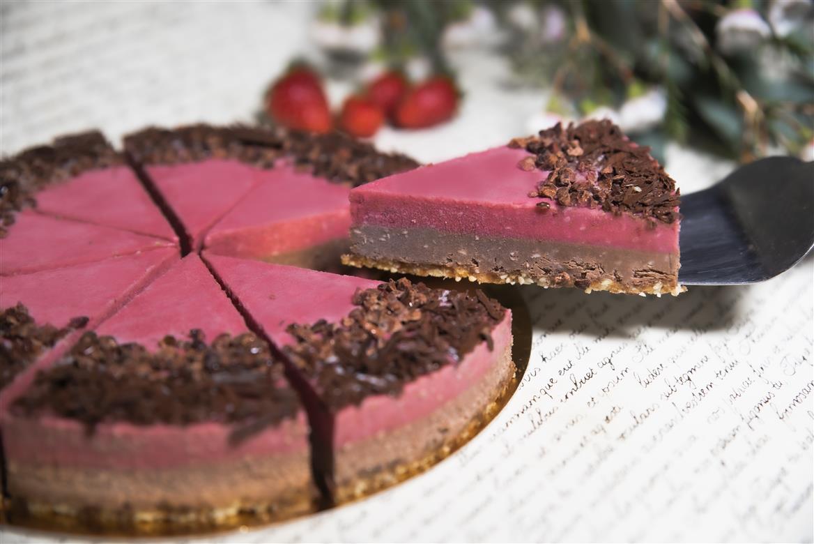 Raw Cake with EKO Certification - STRAWBERRY/CHOCOLATE, large-L-16