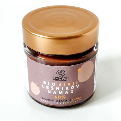 Lešnikov namaz, divji (EKO) - z datlji 190 g