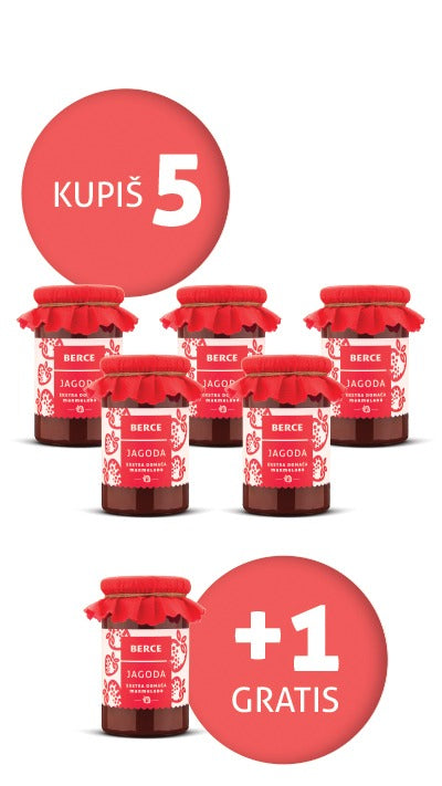 Marmelada iz jagod 5+1 brezplačno