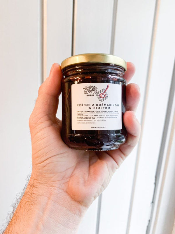 Cherry Jam with Cinnamon and Rosemary 106 ml
