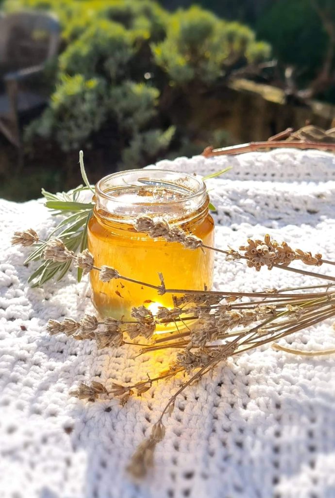 Wine Jelly with Lavender Infusion