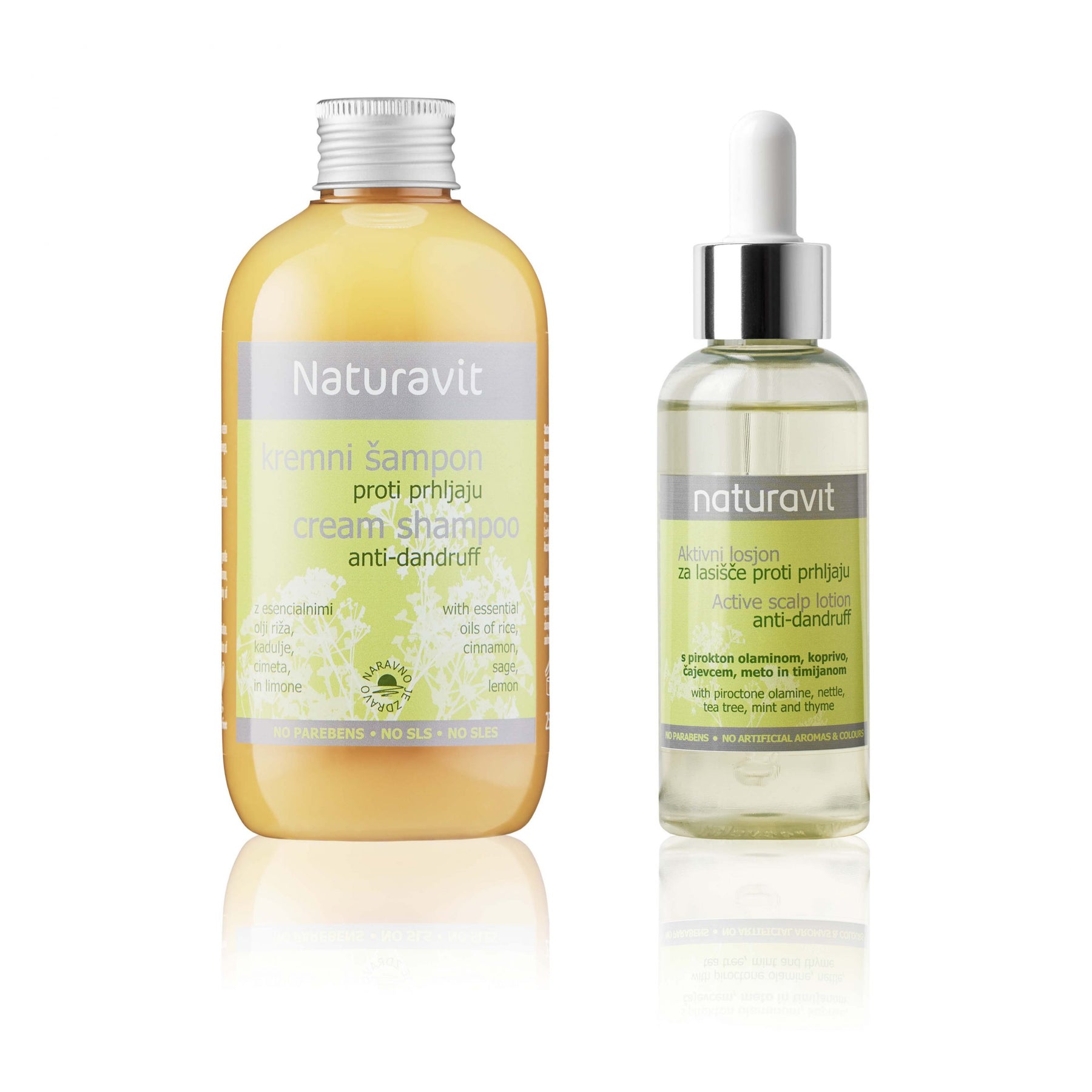Shampoo cremoso anti-forfora Naturavit + Lozione anti-forfora attiva Naturavit