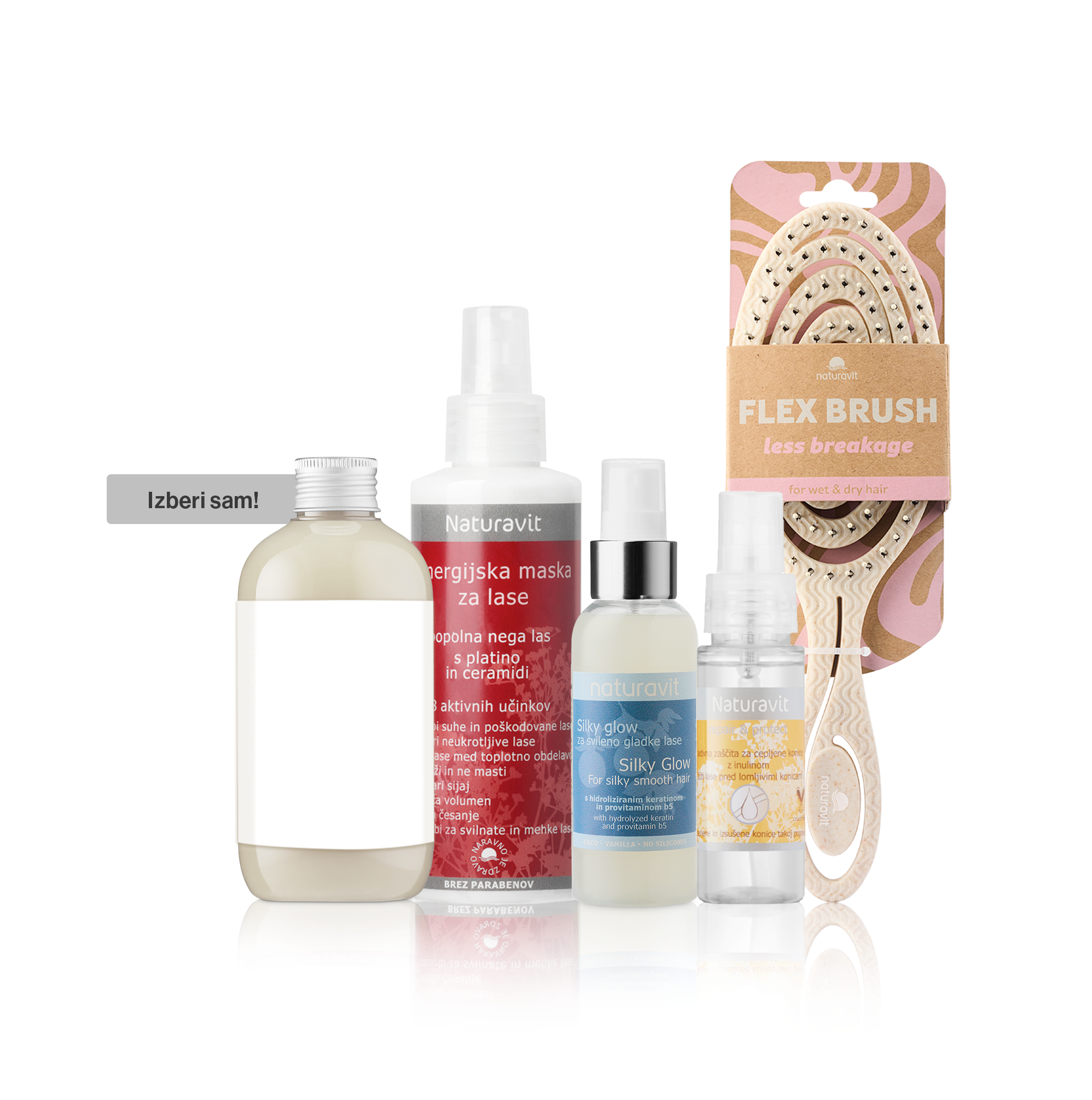 paket za nego ravnih las