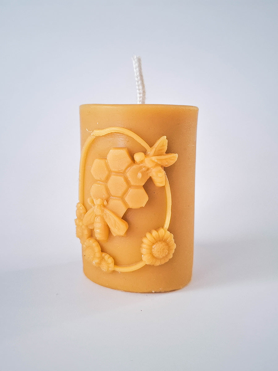 Bee Wax Candle with Ring