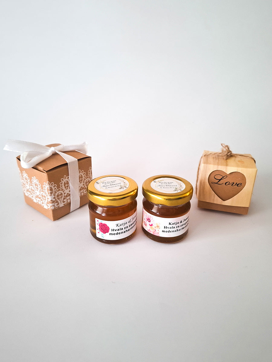 Organic Honey in Lace Box