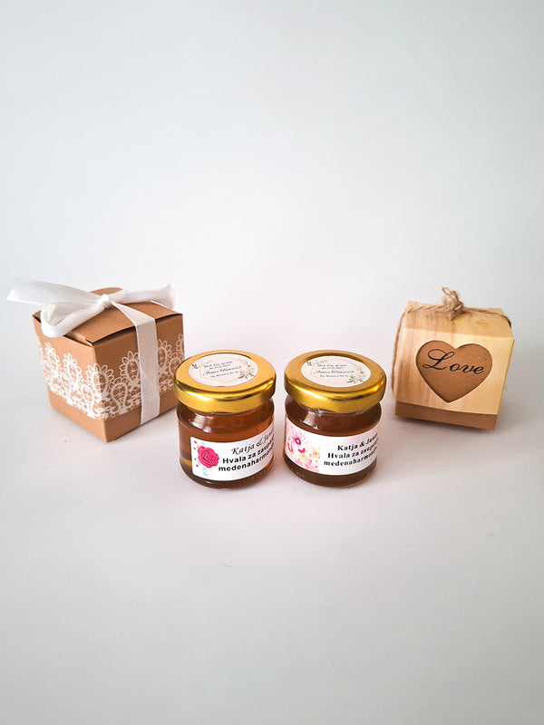 Organic Honey in Lace Box
