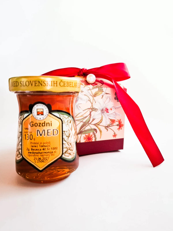 Slovenian Honey in a Red Box