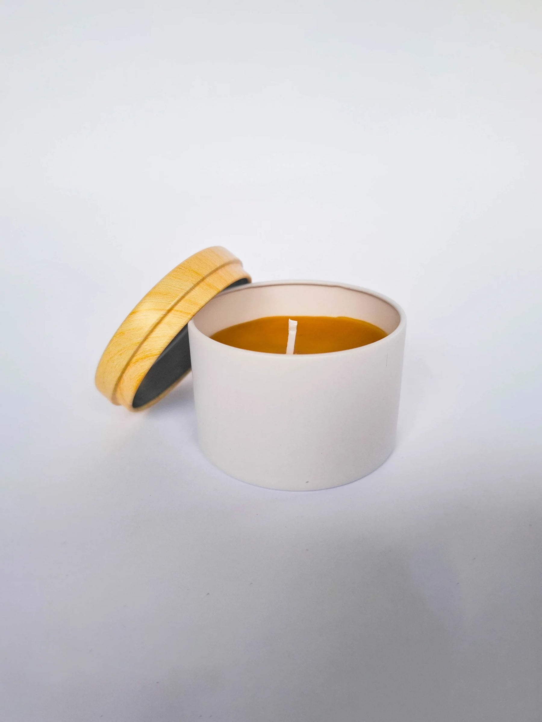 Candle in Beige Box