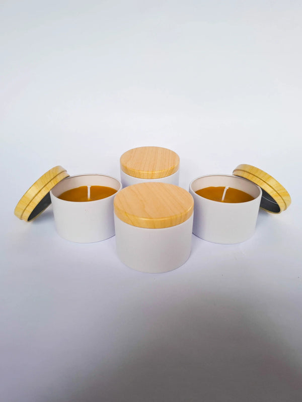 Candle in Beige Box