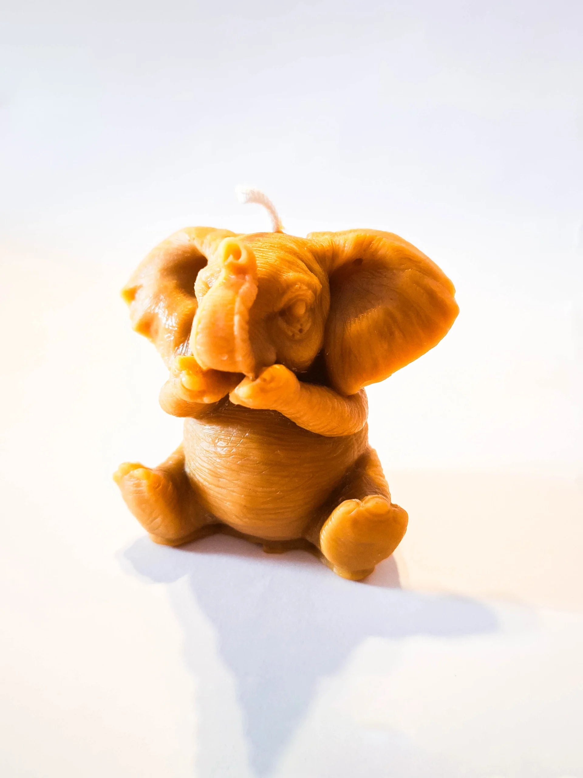 Elephant candle that does not speak ill