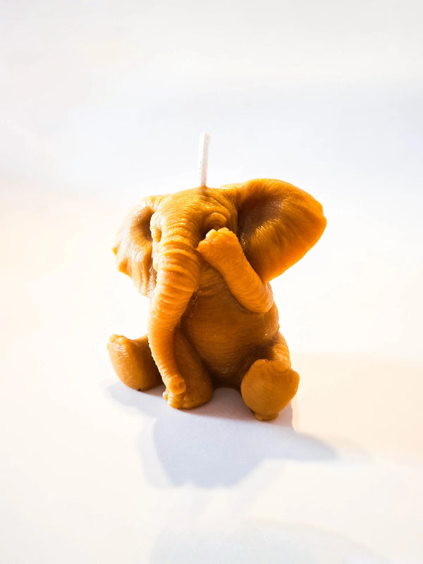 Elephant candle that does not see the bad