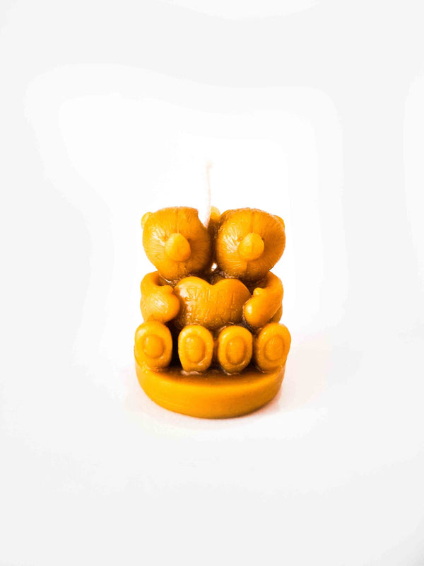 Bear Candle with Heart
