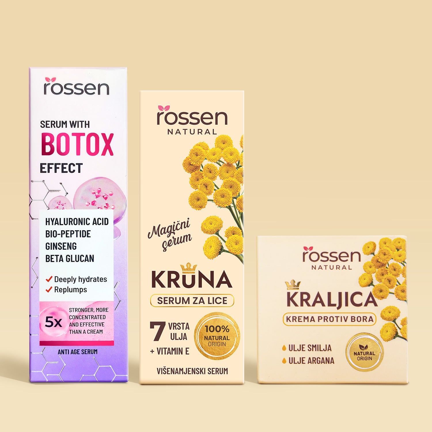 Krona serum, evening face care