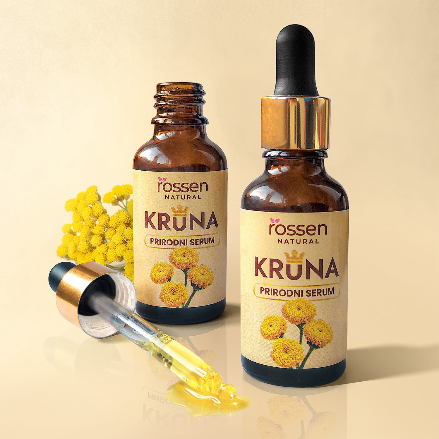 Krona serum, evening face care