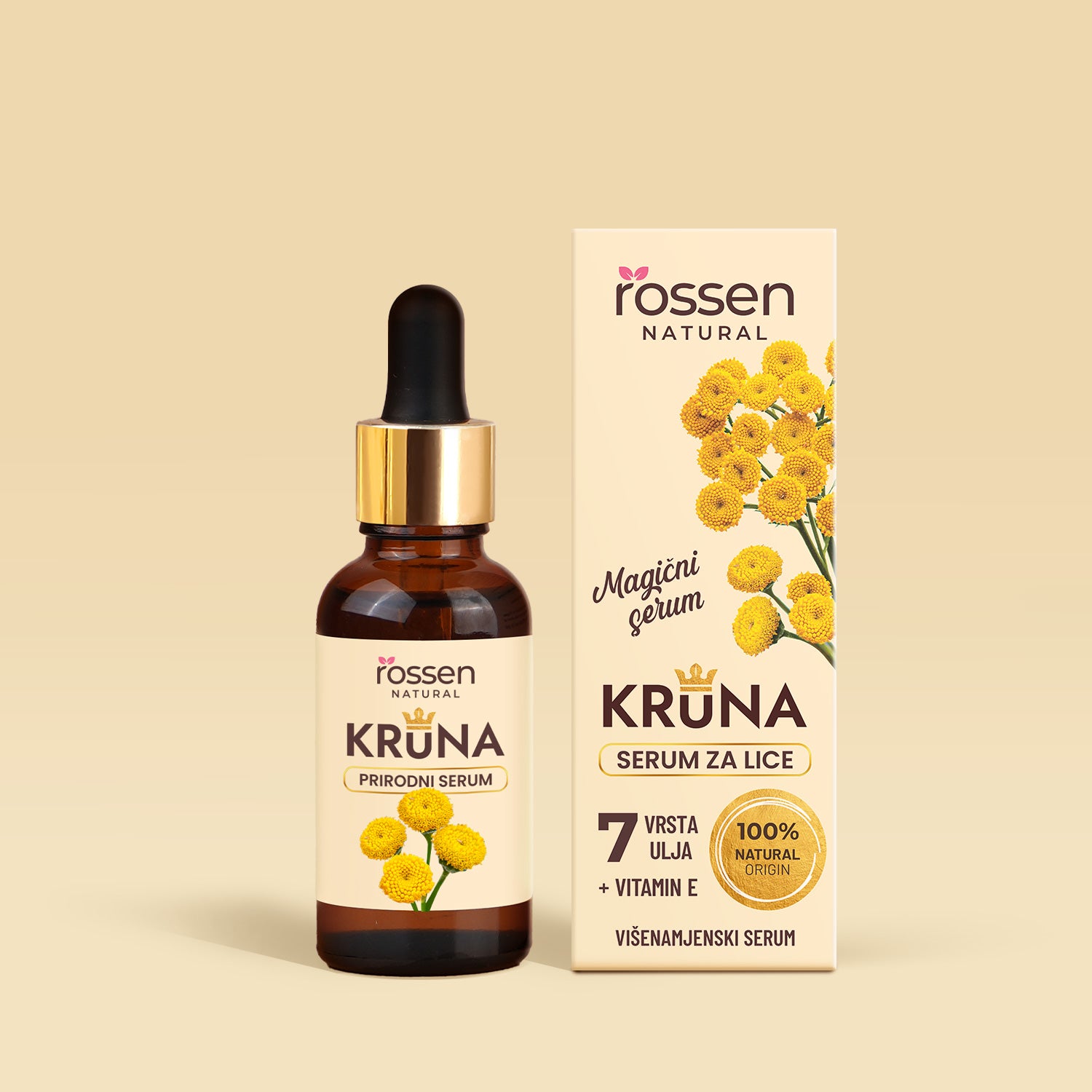 Krona serum, evening face care