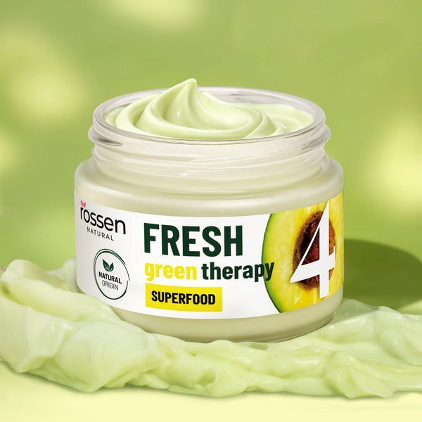 Masque facial thérapie verte fraîche