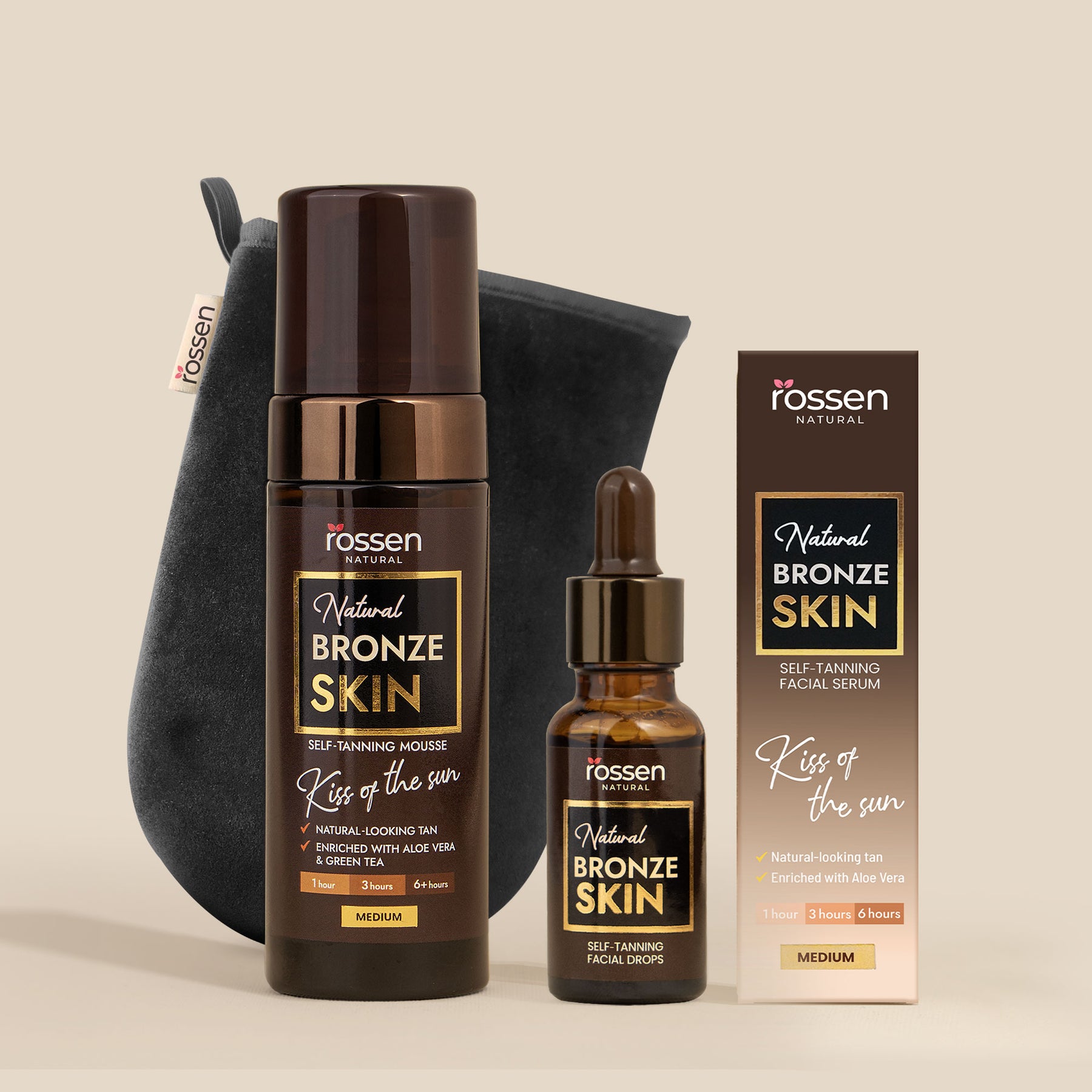 Bronze SET for Self-Tanning the Body