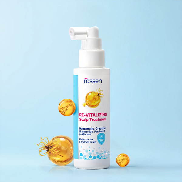 Trattamento spray rivitalizzante per il cuoio capelluto contro la forfora