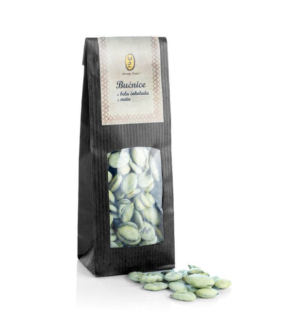 Pumpkin Seeds with White Chocolate & Mint
