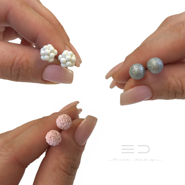 bulb set | silver – white – powderpink
