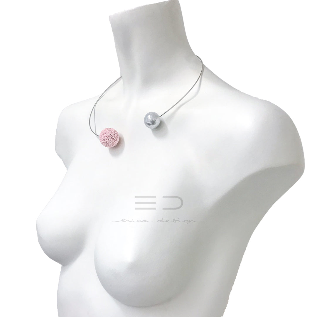 bombilla | rosa en polvo - plata