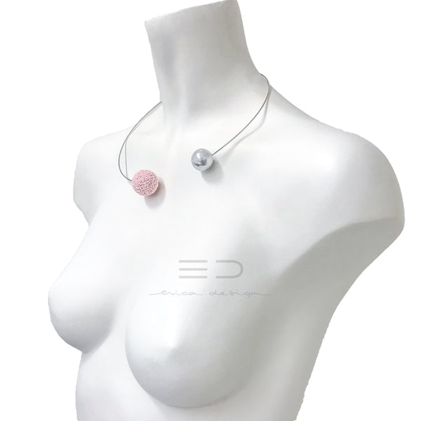 bombilla | rosa en polvo - plata