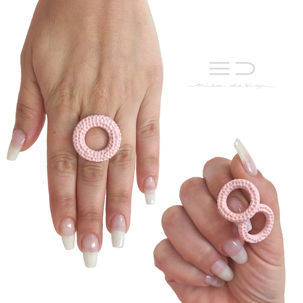 geometric | pink with texture
