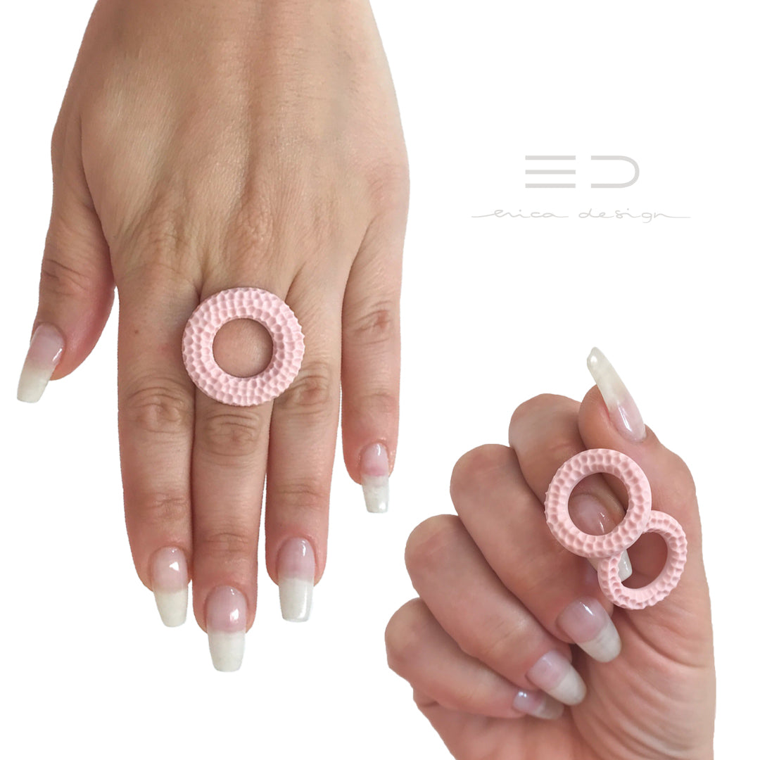 geometric | pink with texture