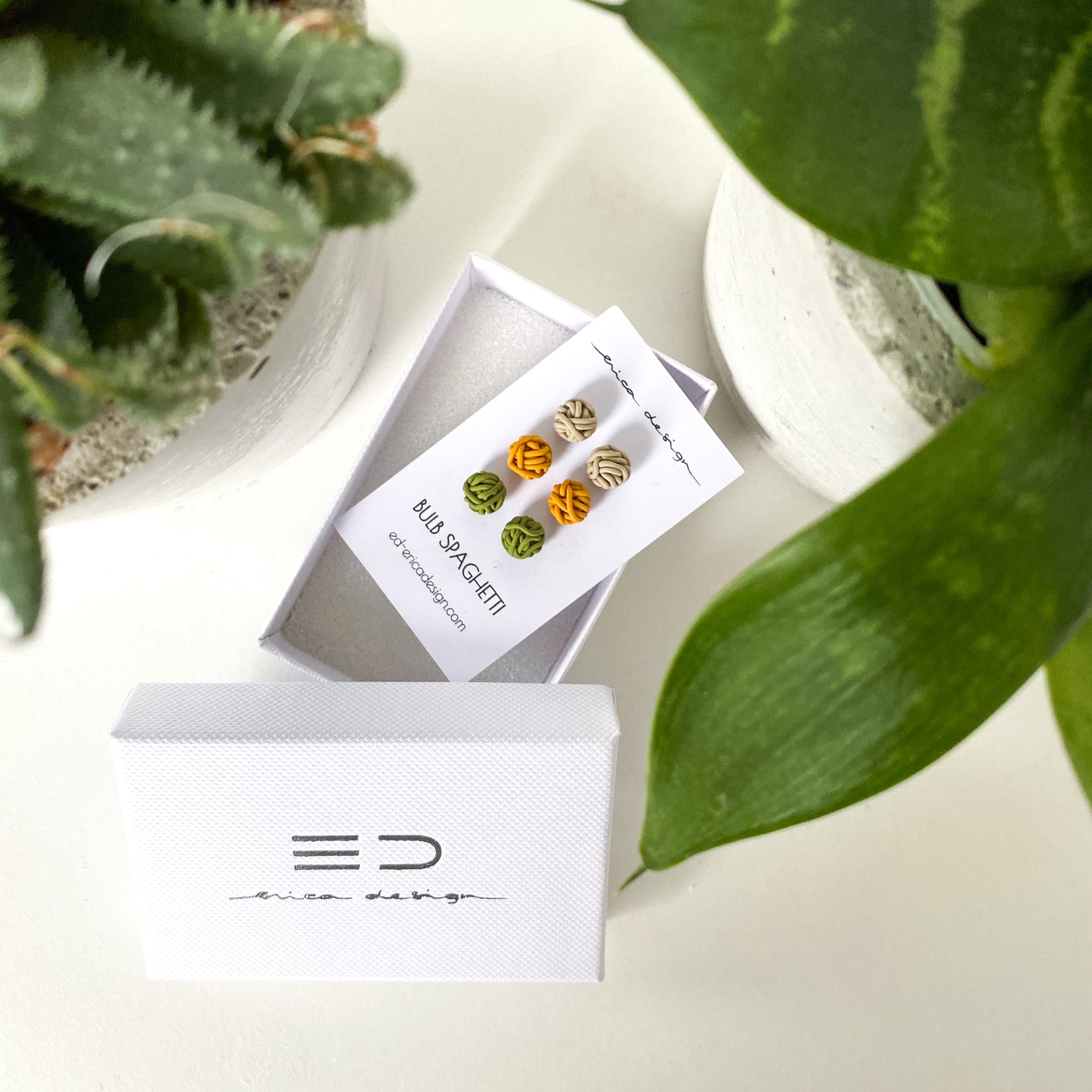 BULB SPAGHETTI earring set