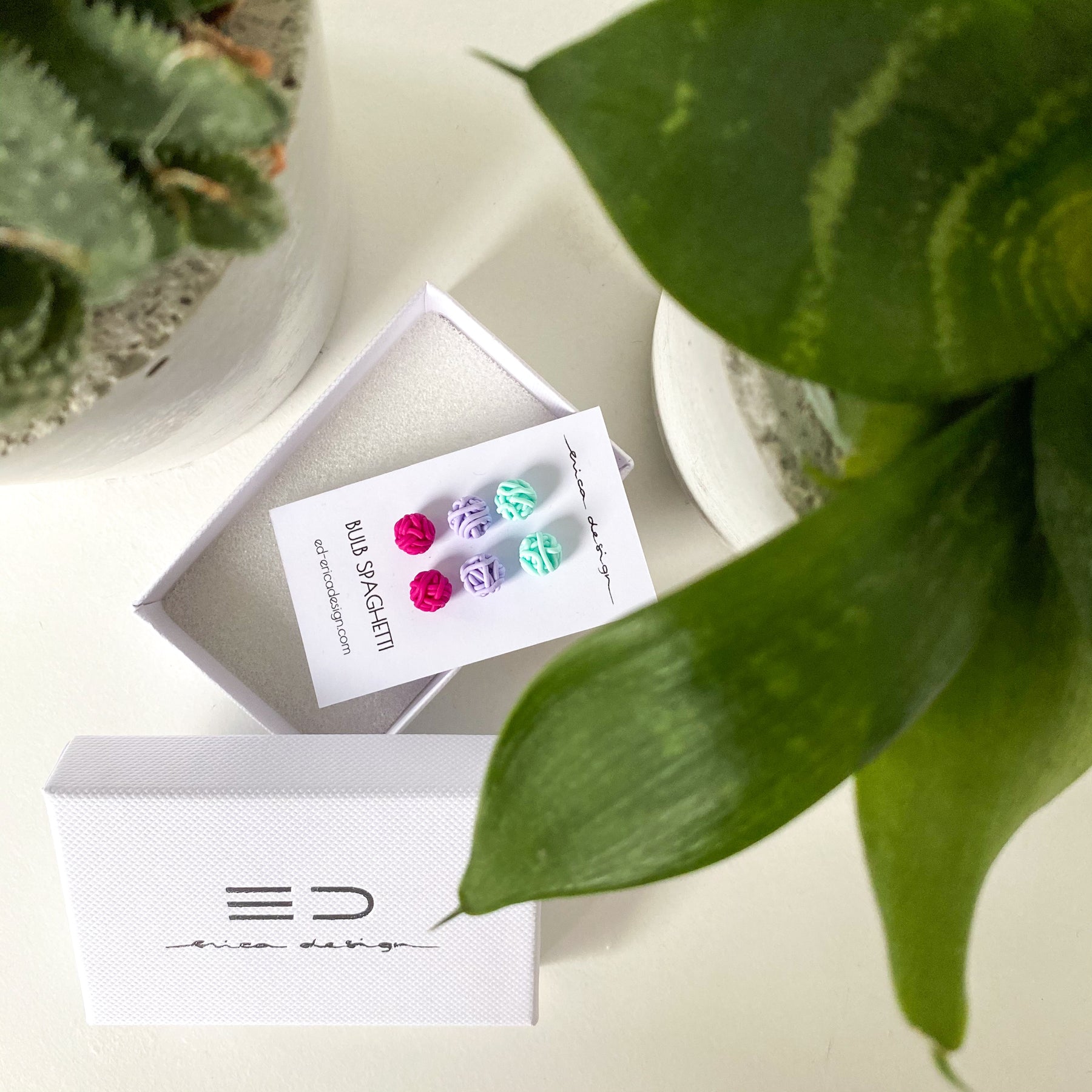 BULB SPAGHETTI earring set