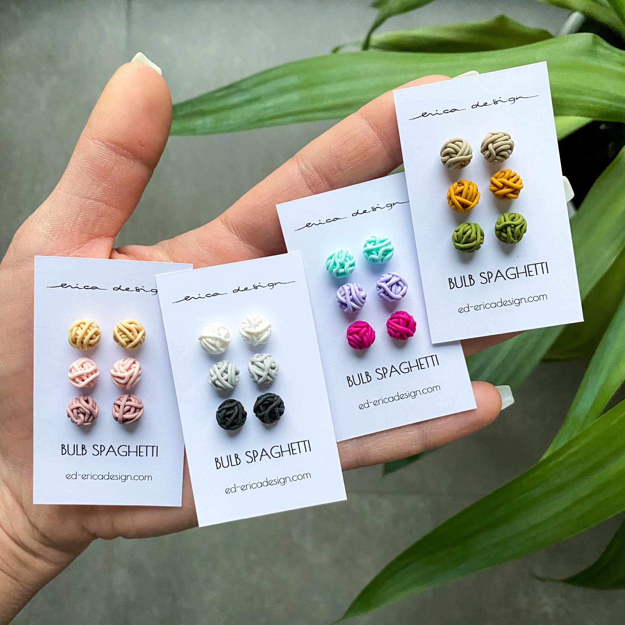 BULB SPAGHETTI earring set