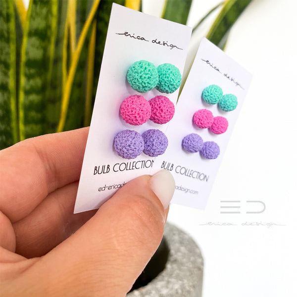 Lampenset | groen - roze - paars