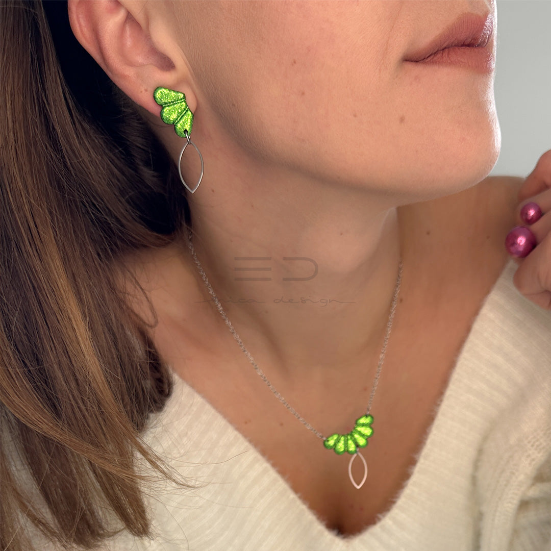 butterfly | green glitter