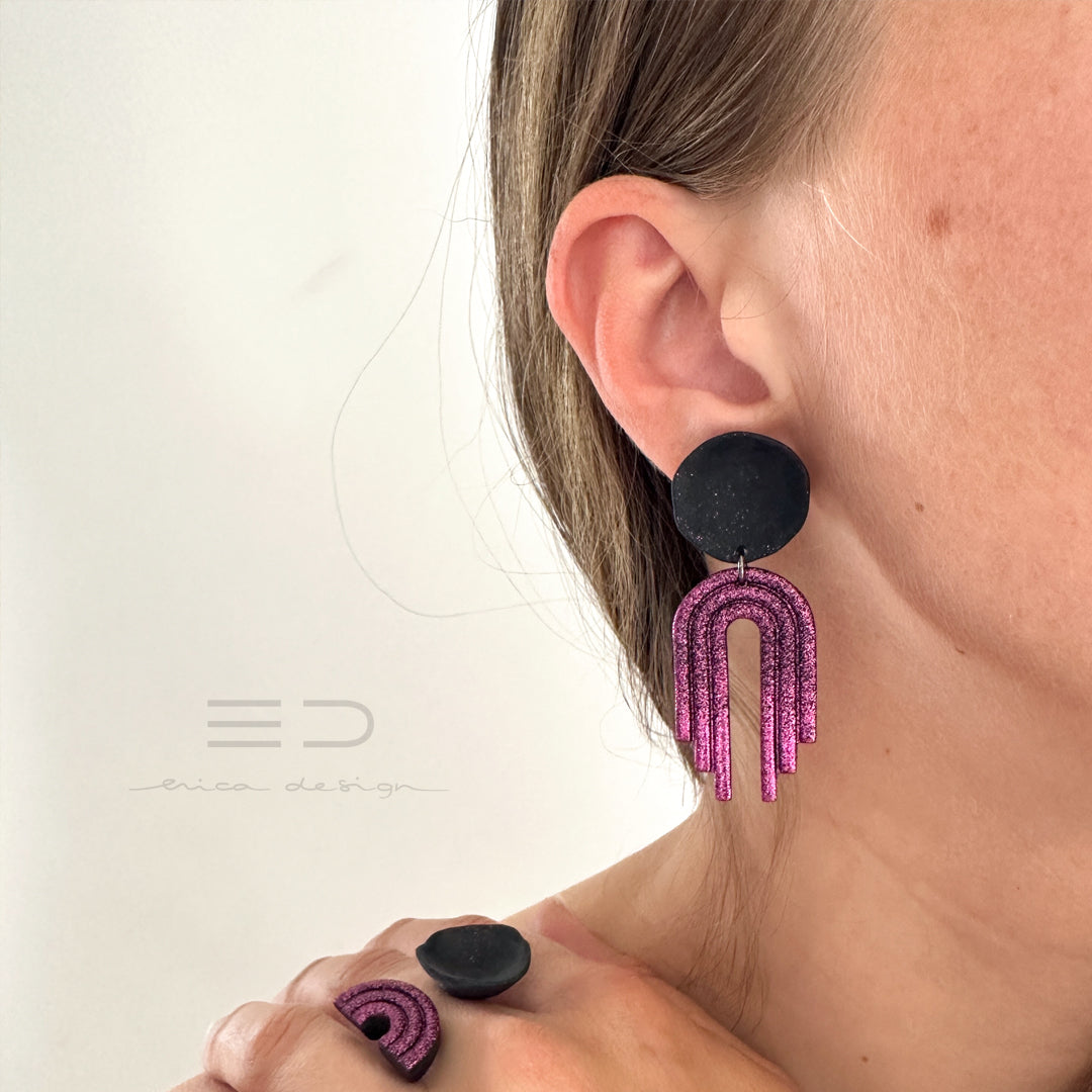 rainbow X noName | black fuchsia
