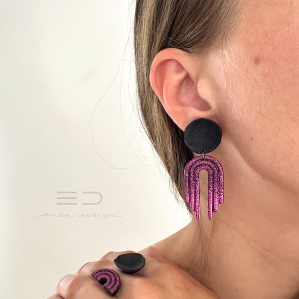 rainbow X noName | black fuchsia