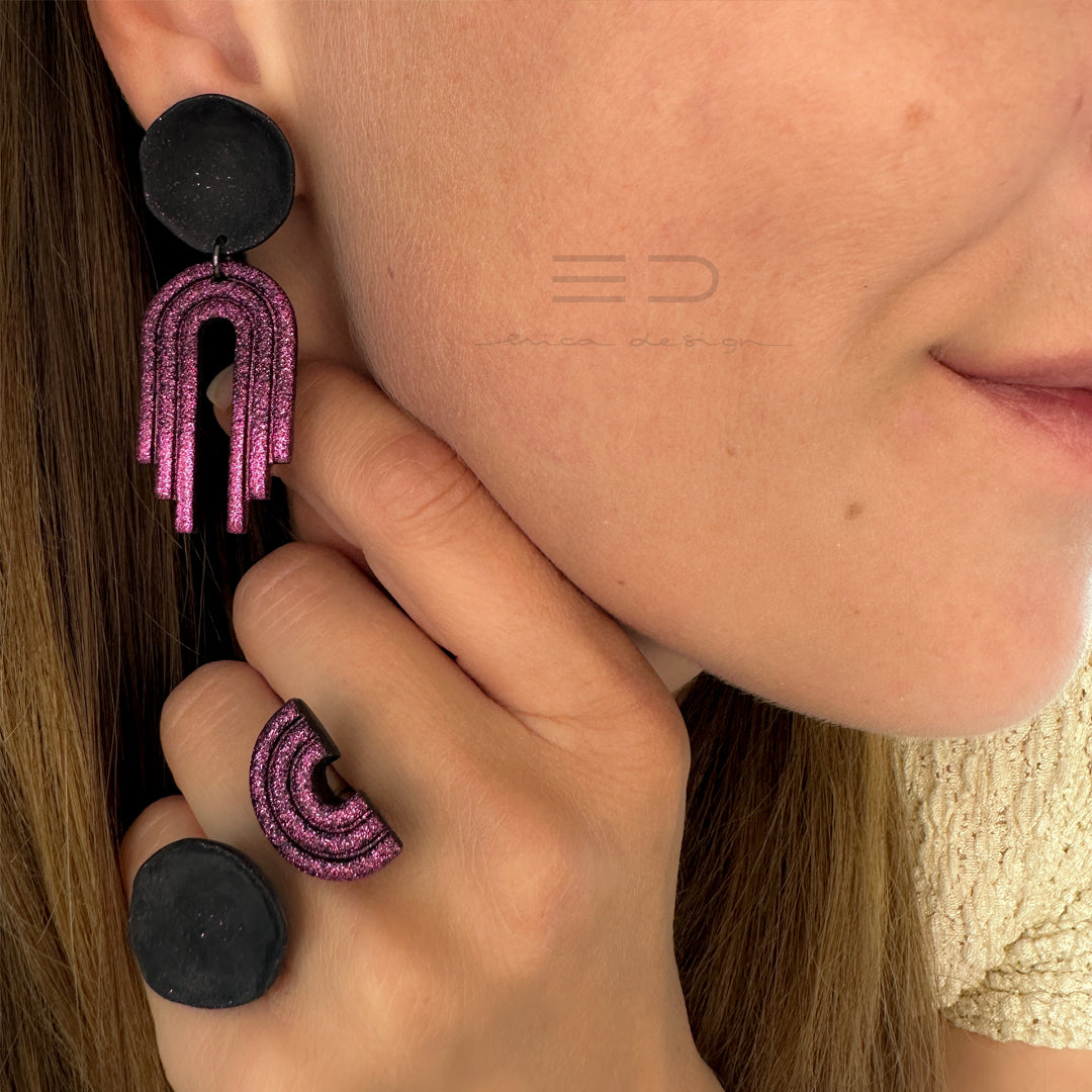 rainbow X noName | black fuchsia