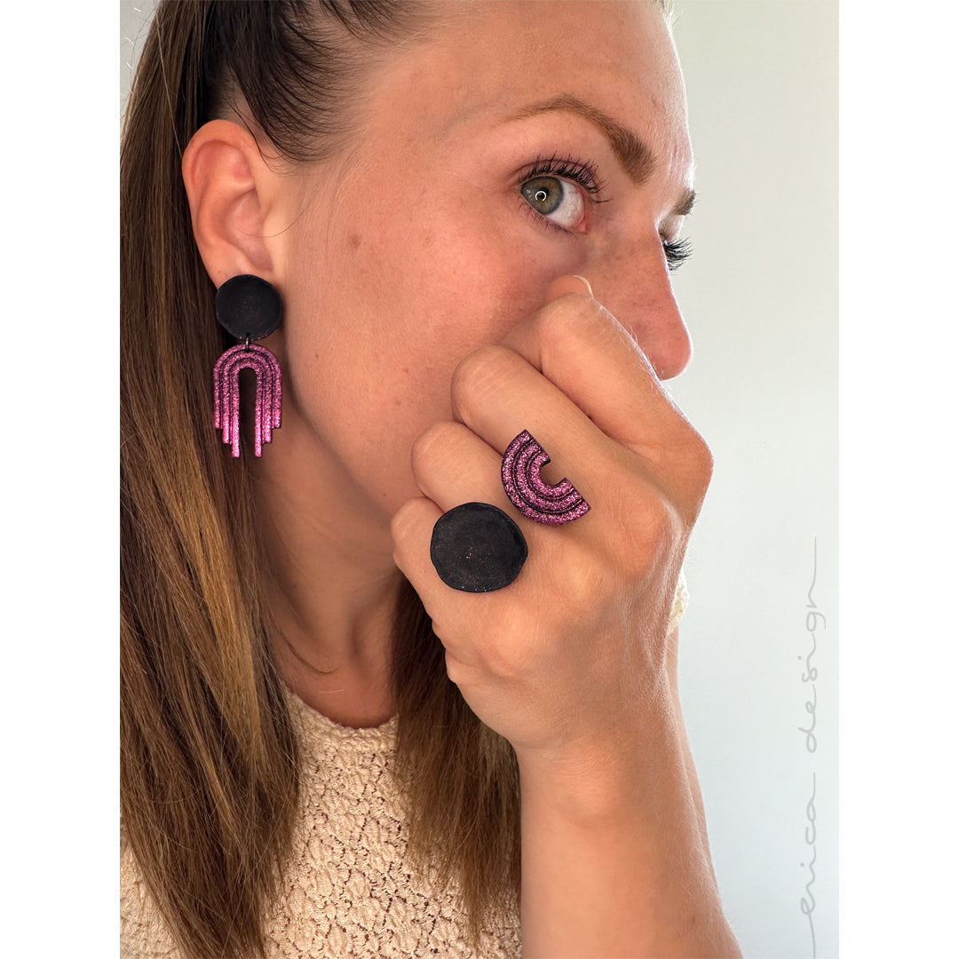 rainbow X noName | black fuchsia