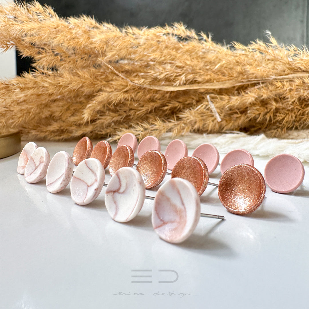 noName | ensemble de boucles d'oreilles en or rose