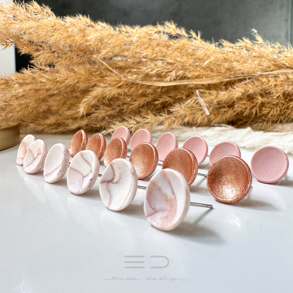 noName | ensemble de boucles d'oreilles en or rose